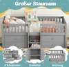 Flieks kinderbed, stapelbed 90x200 cm met 4 lades, laag Productafbeelding-voorbeeld 5