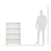 KOMTO Bücherregal 80 cm breit, weiß, Bücherregal mit 4 Produktbild-Vorschau 8