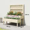 Hochbeet mit Rankgitter 2-stufig erhöhter Blumenkasten mit Produktbild-Vorschau 3