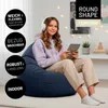 Lumaland Sitzsack 185l dunkelblau Comfort Feincord Produktbild-Vorschau 3