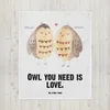 Mr. & Mrs. Panda Plaid Eulen Liebe - Weiß - Geschenk, Produktbild-Vorschau 5