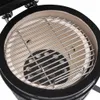 vidaXL 2-in-1 Kamado-Grill Smoker Keramik 56 cm Schwarz Produktbild-Vorschau 4