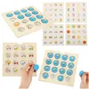 Gioco di memoria da tavolo montessoriano in legno, set di 4 Anteprima dell’immagine prodotto 1