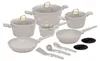 A collection of cookware and kitchen utensils arranged on a white background. Náhled obrázku produktu