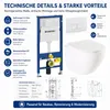 sanicomfort Geberit Duofix Basic Wand-WC Komplettset Aliki Produktbild-Vorschau 3