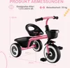 COSTWAY Laufrad Laufräder mit verstellbarem Sitz & 2 Körben Produktbild-Vorschau 3