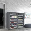 Schuhschrank Faltschrank Stoffschrank 120x30x110cm Produktbild-Vorschau 4