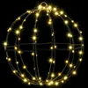 vidaXL Ball mit 96 LEDs Warmweiß 31,5 x 31,5 x 32 cm Metall Produktbild-Vorschau 3