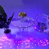 3X2m 200 lampek LED fioletowa kurtyna świetlna 8 trybów Podgląd zdjęcia produktu 10