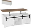VEVOR Lift Top Couchtisch 120 cm, rustikaler Kaffeetisch Produktbild-Vorschau 1