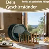 LS-Leben Stil Holz Abtropfgestell 34cm Bambus Abtropfgitter Produktbild-Vorschau 7