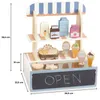 Holz Café-Laden für Kinder – Konditorei mit Eis und Produktbild-Vorschau 9
