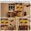 Flieks Hochschrank Küchenschrank mit ausziehbarem Tisch, Produktbild-Vorschau 12