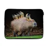 MuchoWow® Laptop Hülle 15 Zoll Ein Capybara mit Affen Produktbild-Vorschau 1