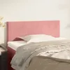 vidaXL Čelo postele růžové 90x5x78/88 cm Velvet Náhled obrázku produktu 2