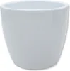 Blumen-Topf rund Keramik Übertopf Ø 19 x 17,5cm weiß Produktbild-Vorschau 1