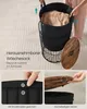 A collage of images showing a laundry basket with a removable liner and a wooden lid, with close-ups of its features. Produktbild-Vorschau