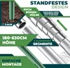 KESSER® Teleskop Fahnenmast Aluminium 6,30m Bodenhülse 60cm Produktbild-Vorschau 3