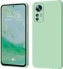 A product shot of a phone case for a Xiaomi 12/12X in turquoise, shown from the front and back. Produktbild-Vorschau