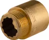 Messing Gewinde-Fitting Hahnverlängerung IG/AG 3/4' (DN 20) Produktbild-Vorschau 1