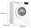 Bosch Serie 4 WAN28271, Waschmaschine, Frontlader, 8 kg, Maße Produktbild-Vorschau