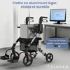 ELONEO 2in1 Fauteuil roulant déambulateur pliable et léger Voir les images du produit 8