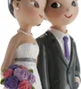 Hochzeitstorten-Figur mit Hund 16cm Produktbild-Vorschau 5