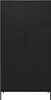 vidaXL Kleiderschrank Schwarz 90x50x180 cm Stahl Produktbild-Vorschau 3