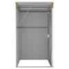 vidaXL Anbauschuppen Braun 118x100x178 cm Verzinkter Stahl Produktbild-Vorschau 6