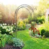 Relaxdays Rosenbogen Blatt, HxBxT:226x144x36,5cm, Rankhilfe Produktbild-Vorschau 5