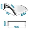 Diagrams showing the dimensions of a door awning. Anteprima dell’immagine prodotto