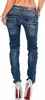 Cipo & Baxx Damen Slim Fit Jeans Stonewashed WD200B Blue Produktbild-Vorschau 2