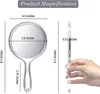 Doppelseitiger Vergrößerungs-Handspiegel (1x/2x) mit Griff, Produktbild-Vorschau 2