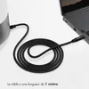 imoshion Câble AUX - Câble audio 3,5 mm / Jack - Mâle à Voir les images du produit 7