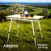 AREBOS Campingtisch faltbar 90x51,5 cm | Höhenverstellbar Produktbild-Vorschau 6