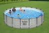 Piscina con struttura rotonda Steel Pro MAX effetto pietra Anteprima dell’immagine prodotto 2
