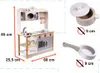 LULILO Dětská dřevěná kuchyňka MDF KUKETO + doplňky Náhled obrázku produktu 12
