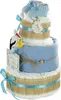 Windeltorte Storch mit Bündel | inkl. Babybooties und Produktbild-Vorschau 4