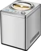 Die Unold Eismaschine Profi Plus 2,5 L ist eine Eismaschine aus Edelstahl mit transparentem Deckel m Produktbild-Vorschau