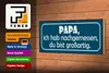Holzschild Spruch 27x10cm Papa nachgemessen du großartig Produktbild-Vorschau 4