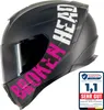 Broken Head BeProud Sport Pink Motorradhelm + Schwarzes Produktbild-Vorschau 1