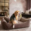 4L Textil MOLLY Hundebett aus Cord mit erhöhtem Rand, Produktbild-Vorschau 2