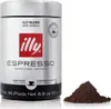 A can of Illy Espresso ground coffee and a small pile of coffee grounds next to it. Produktbild-Vorschau