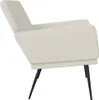 vidaXL Ławka kremowa 108x79x79 cm aksamitna Podgląd zdjęcia produktu 4