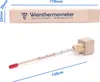Weinthermometer Glas in Holzbox für Sekt Wein Weinglas Produktbild-Vorschau 5