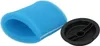 A blue foam filter and a black plastic cap are shown on a white background. Produktbild-Vorschau