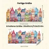 Wall sticker city view colorful houses - wall stickers for Produktbild-Vorschau 2