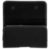 A black smartphone belt pouch is shown open, with the inside flap lifted. Produktbild-Vorschau