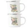 Just a girl who loves books Emaille Tasse Mädchen Produktbild-Vorschau 2