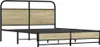 vidaXL Letto in metallo senza materasso rovere Sonoma Anteprima dell’immagine prodotto 3
